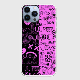 Чехол для iPhone 13 Pro Max с принтом LIL PEEP LOGOBOMBING BLACK PINK в Петрозаводске,  |  | Тематика изображения на принте: lil peep | lil prince | pink | зарубежная музыка | лил пип | маленький принц