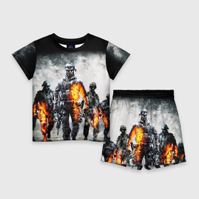 Детский костюм с шортами 3D с принтом Battlefield  Батлфилд (Z) в Петрозаводске,  |  | battlefield | ea digital illusions ce | special forces | батлфилд | поле боя | шутер
