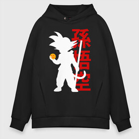 Мужское худи Oversize хлопок с принтом Dragon Ball Goku в Петрозаводске, френч-терри — 70% хлопок, 30% полиэстер. Мягкий теплый начес внутри —100% хлопок | боковые карманы, эластичные манжеты и нижняя кромка, капюшон на магнитной кнопке | anime | db | dragon ball | kawai | manga | su | training | zet | брутальный | воин | герой | главный | зарядка | из | кавай | крутой | кулак | лицо | малыш | манга | мастер | мелкий | милый | мотивация | мяч | мячик | надпись | облако