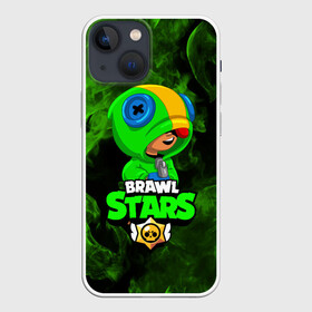 Чехол для iPhone 13 mini с принтом BRAWL STARS LEON в Петрозаводске,  |  | bibi | brawl stars | crow | el brown | leon | leon shark | max | sally leon | shark | stars | werewolf | акула | биби | ворон | леон | оборотень