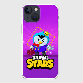 Чехол для iPhone 13 mini с принтом Brawl Stars. Mr. P в Петрозаводске,  |  | bo | brawl | brock | bull | colt | dynamike | elprimo | jessie | leon | moba | nita | shelly | stars | бо | брок | булл | джесси | динамайк | кольт | леон | нита | шелли | эльпримо