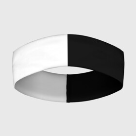 Повязка на голову 3D с принтом ПРОСТО ЧЁРНО БЕЛЫЙ | Black and White в Петрозаводске,  |  | black | black  white | color | white | белый | геометрия | чб | чёрно белый | чёрный