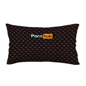 Подушка 3D антистресс с принтом PornHub в Петрозаводске, наволочка — 100% полиэстер, наполнитель — вспененный полистирол | состоит из подушки и наволочки на молнии | Тематика изображения на принте: brazzers | hub | бразерс