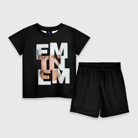 Детский костюм с шортами 3D с принтом Eminem в Петрозаводске,  |  | eminem | актёр | композитор | музыкант | продюсер | рэпер | эминем