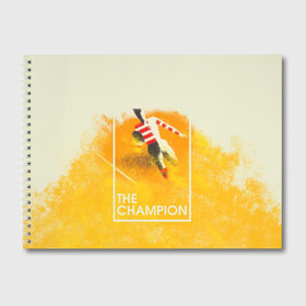 Альбом для рисования с принтом Регби The Champion в Петрозаводске, 100% бумага
 | матовая бумага, плотность 200 мг. | champion | rugby | винтаж | регби | ретро | спорт | футбол | чемпион
