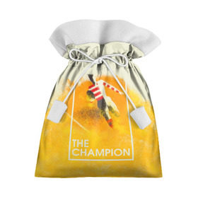 Подарочный 3D мешок с принтом Регби. The Champion в Петрозаводске, 100% полиэстер | Размер: 29*39 см | champion | rugby | винтаж | регби | ретро | спорт | футбол | чемпион