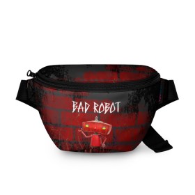 Поясная сумка 3D с принтом Bad Robot в Петрозаводске, 100% полиэстер | плотная ткань, ремень с регулируемой длиной, внутри несколько карманов для мелочей, основное отделение и карман с обратной стороны сумки застегиваются на молнию | bad robot | кино | кинокомпания | остаться в живых | стартрек: возмездие