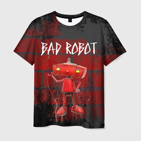 Мужская футболка 3D с принтом Bad Robot в Петрозаводске, 100% полиэфир | прямой крой, круглый вырез горловины, длина до линии бедер | bad robot | кино | кинокомпания | остаться в живых | стартрек: возмездие