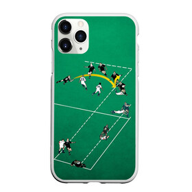 Чехол для iPhone 11 Pro матовый с принтом Игра в регби в Петрозаводске, Силикон |  | rugby | регби | спорт | футбол