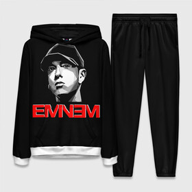 Женский костюм 3D (с толстовкой) с принтом Eminem в Петрозаводске,  |  | eminem | evil | ken kaniff | marshall bruce mathers iii | mm | rap | slim shady | маршалл брюс мэтерс iii | рэп | рэп рок | хип хоп | хорроркор | эминем