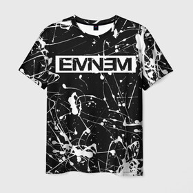 Мужская футболка 3D с принтом Eminem в Петрозаводске, 100% полиэфир | прямой крой, круглый вырез горловины, длина до линии бедер | eminem | evil | ken kaniff | marshall bruce mathers iii | mm | rap | slim shady | маршалл брюс мэтерс iii | рэп | рэп рок | хип хоп | хорроркор | эминем