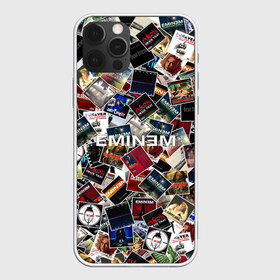 Чехол для iPhone 12 Pro Max с принтом Дискография EMINEM в Петрозаводске, Силикон |  | discography | rap | альбом | обложка | паттрен | рэп | рэпер | эминем