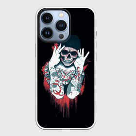 Чехол для iPhone 13 Pro с принтом Tatto Girls в Петрозаводске,  |  | Тематика изображения на принте: blood | dead | girl | girls | skull | tatto | девушка | кровь | тату | татуировка | татуировки | череп