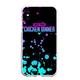 Чехол для iPhone XS Max матовый с принтом Chicken Dinner в Петрозаводске, Силикон | Область печати: задняя сторона чехла, без боковых панелей | asia | battle | chicken | dinner | duo | epic | guide | lucky | map | miramar | mobile | mortal | pro | royale | solo | winner | битва | лут | пабг | пубг | стрим | топ