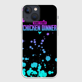 Чехол для iPhone 13 mini с принтом Chicken Dinner в Петрозаводске,  |  | asia | battle | chicken | dinner | duo | epic | guide | lucky | map | miramar | mobile | mortal | pro | royale | solo | winner | битва | лут | пабг | пубг | стрим | топ