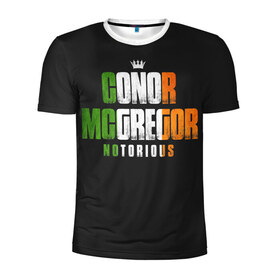 Мужская футболка 3D спортивная с принтом Conor McGregor в Петрозаводске, 100% полиэстер с улучшенными характеристиками | приталенный силуэт, круглая горловина, широкие плечи, сужается к линии бедра | 