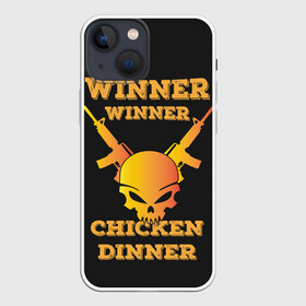Чехол для iPhone 13 mini с принтом Winner Chicken Dinner в Петрозаводске,  |  | asia | battle | chicken | dinner | duo | epic | guide | lucky | map | miramar | mobile | mortal | pro | royale | solo | winner | битва | лут | пабг | пубг | стрим | топ
