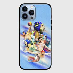 Чехол для iPhone 13 Pro Max с принтом Water polo players в Петрозаводске,  |  | polo | water polo | вода | водное поло | водный спорт | плавание | пловец | поло | спорт