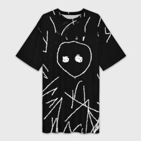 Платье-футболка 3D с принтом Schizophrenia в Петрозаводске,  |  | anime | boy | dead inside | depression | dota | emo | girl | goth | ivs | lil peep | rap | schizophrenia | грусть | дед инсайд | депрессия | мертвый внутри | мода | молодежь | одежда | розы | слезы | стиль | шизофрения