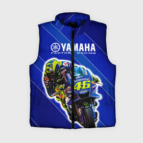 Женский жилет утепленный 3D с принтом Valentino Rossi в Петрозаводске,  |  | bike | bikes | moto | moto gp | motogp | rossi | vale | valentino rossi | yamaha | yamaha motogp | байкер | вале | валентино росси | мото | мото гп | мотогонки | мотогп | мотоцикл | мотоциклист | мотоциклы | росси