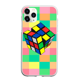 Чехол для iPhone 11 Pro матовый с принтом Кубик Рубика в Петрозаводске, Силикон |  | игра | интеллект | куб | кубик | рубик | ум