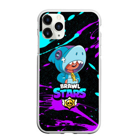 Чехол для iPhone 11 Pro Max матовый с принтом BRAWL STARS LEONS HARK в Петрозаводске, Силикон |  | bib | brawl stars | colt | crow | el brown | leon | leon shark | max | moba | sally leon | shark | акула | берли | биби | бравл старс | браун | ворон | жанр | игра | кольт | леон | леон акула | макс | нита | шелли