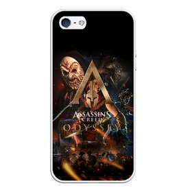 Чехол для iPhone 5/5S матовый с принтом ASSASSIN`S CREED в Петрозаводске, Силикон | Область печати: задняя сторона чехла, без боковых панелей | slayer | асасин | ассасин крид | ассассин | тамплиеры