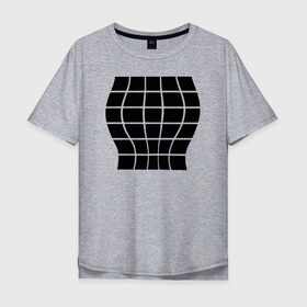 Мужская футболка хлопок Oversize с принтом Иллюзия большой груди в Петрозаводске, 100% хлопок | свободный крой, круглый ворот, “спинка” длиннее передней части | 3d | 3д | для девушек | иллюзия | иллюзия большой груди | обманка | подарок | прикол