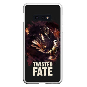 Чехол для Samsung S10E с принтом Twisted Fate в Петрозаводске, Силикон | Область печати: задняя сторона чехла, без боковых панелей | Тематика изображения на принте: jinx | kda | league | lol | moba | pentakill | riot | rise | rus | skins | варвик | варус | воин | легенд | лига | лол | маг | стрелок | танк | чемпион