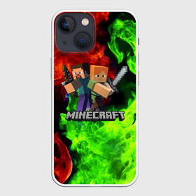 Чехол для iPhone 13 mini с принтом MINECRAFT в Петрозаводске,  |  | block | creeper | cube | minecraft | pixel | блок | геометрия | крафт | крипер | кубики | майнкрафт | пиксели