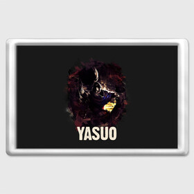 Магнит 45*70 с принтом Yasuo в Петрозаводске, Пластик | Размер: 78*52 мм; Размер печати: 70*45 | jinx | kda | league | lol | moba | pentakill | riot | rise | rus | skins | варвик | варус | воин | легенд | лига | лол | маг | стрелок | танк | чемпион