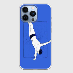 Чехол для iPhone 13 Pro с принтом Dive в Петрозаводске,  |  | cliff diving | dive | diving | swimming | плавание | прыжки в воду | спорт