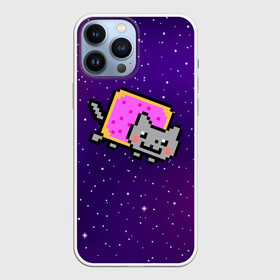 Чехол для iPhone 13 Pro Max с принтом Nyan Cat в Петрозаводске,  |  | cat | meme | nyan cat | space | youtube | животное | звезды | интернет | космос | кошка | мем | прикол | радуга | юмор | ютуб