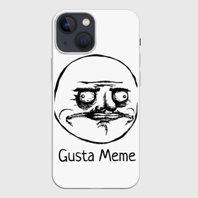 Чехол для iPhone 13 mini с принтом Gusta Meme в Петрозаводске,  |  | gusta memes. meme. мемы | me | густа мем. смешные ли | ми | мне | нравится