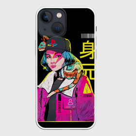 Чехол для iPhone 13 mini с принтом 2К Girl в Петрозаводске,  |  | anime | cat | cool | cyber | cyberpunk.2077 | danger | future | girl | japan | playstation | style | trend.стиль | аниме | девушка | кибер | киберпанк.будущее | кошка | круто | крутой | мода | опасность | тренд | хайп | япония