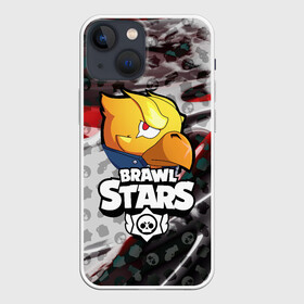 Чехол для iPhone 13 mini с принтом BRAWL STARS:CROW в Петрозаводске,  |  | bibi | brawl stars | brock | bull | crow | dinomike | el primo | leon | mobile game | nita | poko | ricochet | stars | tara | бравл старс | ворон | леон | мобильные игры