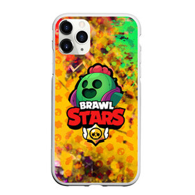 Чехол для iPhone 11 Pro матовый с принтом BRAWL STARSSPIKE в Петрозаводске, Силикон |  | bibi | brawl stars | brock | bull | crow | dinomike | el primo | leon | mobile game | nita | poko | ricochet | stars | tara | бравл старс | ворон | леон | мобильные игры