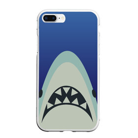 Чехол для iPhone 7Plus/8 Plus матовый с принтом IKEA Shark в Петрозаводске, Силикон | Область печати: задняя сторона чехла, без боковых панелей | Тематика изображения на принте: ikea | ocean | shark | water