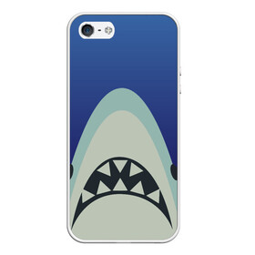 Чехол для iPhone 5/5S матовый с принтом IKEA Shark в Петрозаводске, Силикон | Область печати: задняя сторона чехла, без боковых панелей | Тематика изображения на принте: ikea | ocean | shark | water