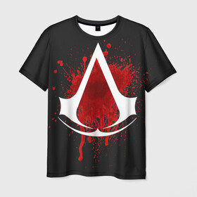 Мужская футболка 3D с принтом Assassins Creed в Петрозаводске, 100% полиэфир | прямой крой, круглый вырез горловины, длина до линии бедер | анимус | ассасина | дезмонд | кредо | крестовый | майлс | тамплиер