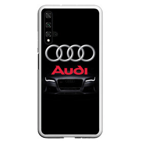 Чехол для Honor 20 с принтом AUDI в Петрозаводске, Силикон | Область печати: задняя сторона чехла, без боковых панелей | a1 | a2 | a3 | a4 | a5 | a6 | a7 | a8 | audi | auto | autosport | perfomance | rs | rs4 | rs5 | rs6 | rs7 | rs8 | s4 | s5 | s6 | s7 | s8 | sport | авто | авто спорт | автомобиль | автомобильные | автоспорт | ауди | бренд | марка | машины | перфоманс | рс 