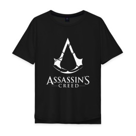 Мужская футболка хлопок Oversize с принтом Assassins Creed в Петрозаводске, 100% хлопок | свободный крой, круглый ворот, “спинка” длиннее передней части | Тематика изображения на принте: mmorpg | rogue | асасин | асассин | ассасин крид | ассассин