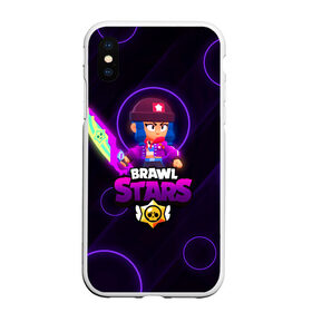 Чехол для iPhone XS Max матовый с принтом Brawl Stars Heroine Bibi в Петрозаводске, Силикон | Область печати: задняя сторона чехла, без боковых панелей | 8 bit | 8 бит | brawl stars | crow | heroine bibi | leon | биби | бравл старс | кроу | леон