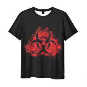 Мужская футболка 3D с принтом Plague Inc. в Петрозаводске, 100% полиэфир | прямой крой, круглый вырез горловины, длина до линии бедер | 2019 | biohazard | china | game | ncov | plague | virus | warning | вирус | игра | китай