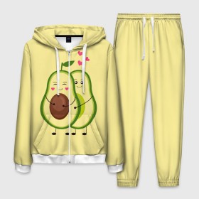 Мужской костюм 3D с принтом Влюбленные Веганы Авокадо в Петрозаводске, 100% полиэстер | Манжеты и пояс оформлены тканевой резинкой, двухслойный капюшон со шнурком для регулировки, карманы спереди | Тематика изображения на принте: 14 февраля | avocado | based | plant | vegan | авокадо | валентина | веган | влюбленный | день | диета | для девочек | для фитнеса | женская | зож | кето | кето диета | купить | мужская | с авокадо | с принтом | фитнес