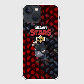 Чехол для iPhone 13 mini с принтом BRAWL STARS:CROW в Петрозаводске,  |  | bibi | brawl stars | brock | bull | crow | dinomike | el primo | leon | mobile game | nita | poko | ricochet | stars | tara | бравл старс | ворон | леон | мобильные игры