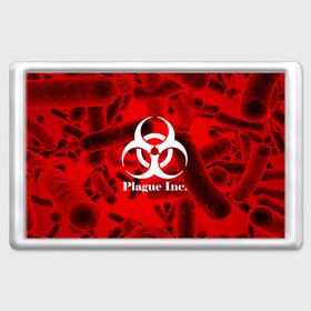 Магнит 45*70 с принтом PLAGUE INC. в Петрозаводске, Пластик | Размер: 78*52 мм; Размер печати: 70*45 | molecule | plague inc | абстракция | бактерии | вирус | клетки | медицина | микробы | молекулы | наука | нейрон | нейроны | планета | текстура | текстуры | формула