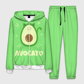 Мужской костюм 3D с принтом Авокато в Петрозаводске, 100% полиэстер | Манжеты и пояс оформлены тканевой резинкой, двухслойный капюшон со шнурком для регулировки, карманы спереди | avocado | vegan | авокадо | авокато | веган | диета | для девочек | для фитнеса | женская | зеленая | зеленую | зеленый | зож | кето | кето диета | купить | мужская | с авокадо | с надписью | с принтом | фитнес