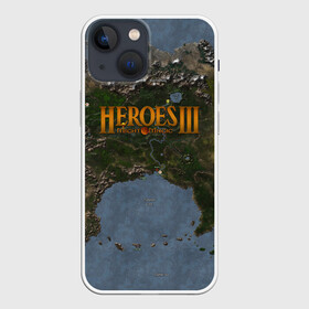 Чехол для iPhone 13 mini с принтом ГЕРОИ 3 в Петрозаводске,  |  | angel | armor | artwork | creature | dragon | fantasy | fantasy art | game | griffin | heroes | heroes maps | heroes of might and magic | knight | might and magic | sword | warriors | weapon | wings | герои