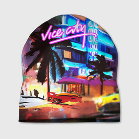 Шапка 3D с принтом GTA: VICE CITY в Петрозаводске, 100% полиэстер | универсальный размер, печать по всей поверхности изделия | grand theft auto 2 | grand theft auto 3 | grand theft auto v | grand theft auto: san andreas | grand theft auto: vice city | gta 5 | gta online | gta v | город | игры